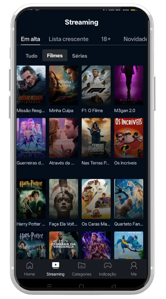 Streaming de alta qualidade