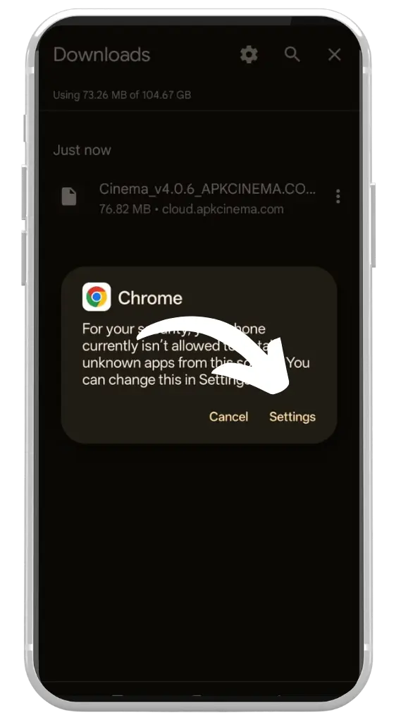 Permitir recursos desconhecidos